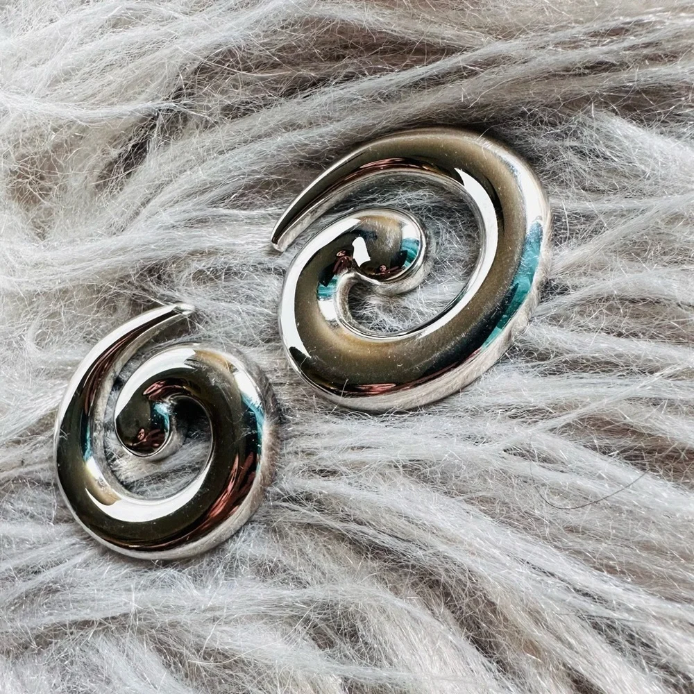Vintage Monet Swirl Earrings